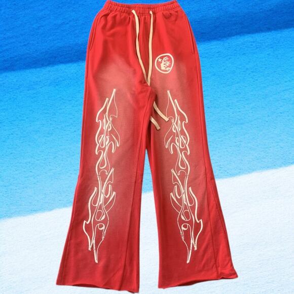 Hellstar Red Casual Sweatpants - Picture 1 of 6